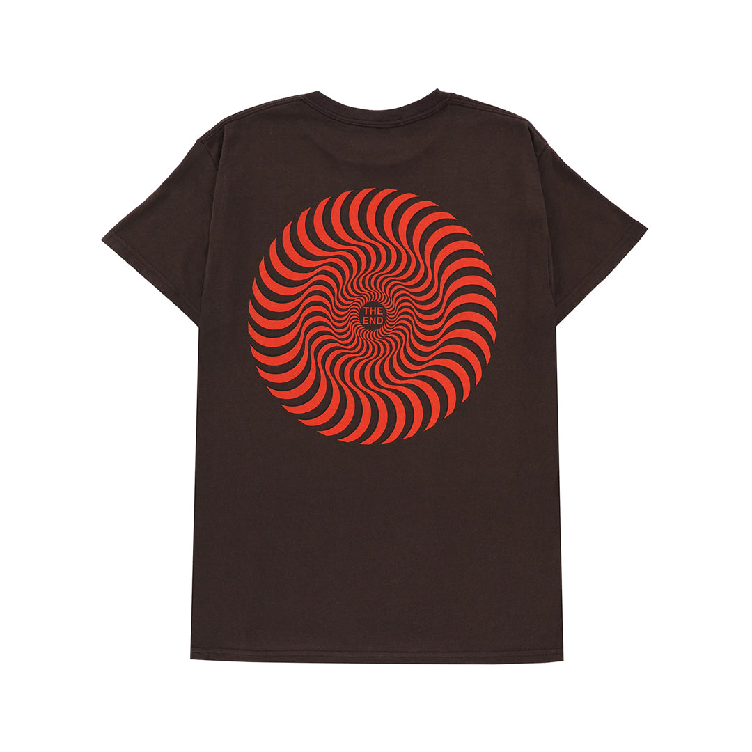 CLASSIC SWIRL OVERLAY - S/S / DARK CHOCOLATE
