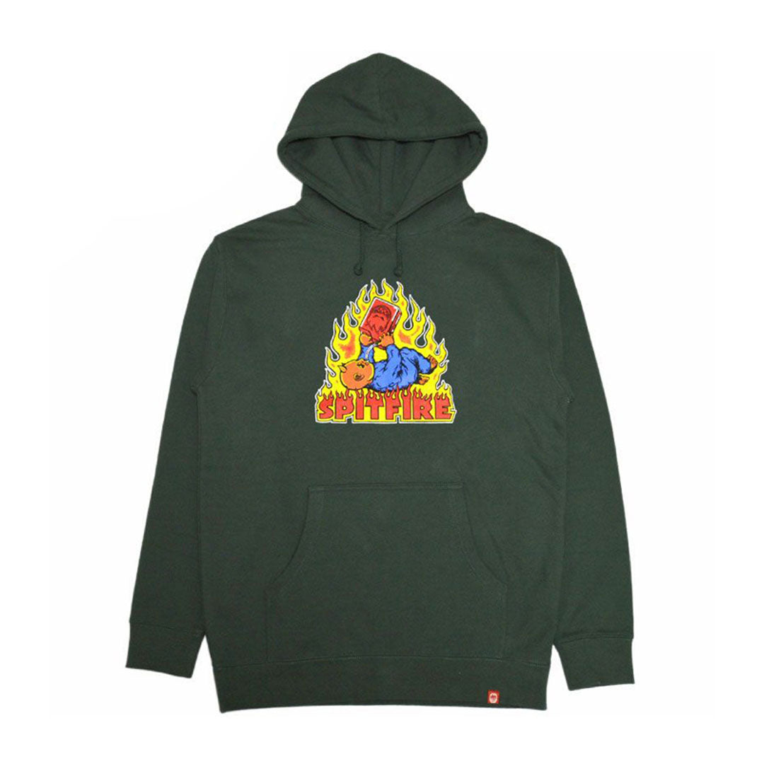 SPITFIRE WHEELS(スピットファイア ウィール)| DEMONSEED L/S PULLOVER / ALPINE GREEN | スノーボード・スケートボードのTACTICS JAPAN