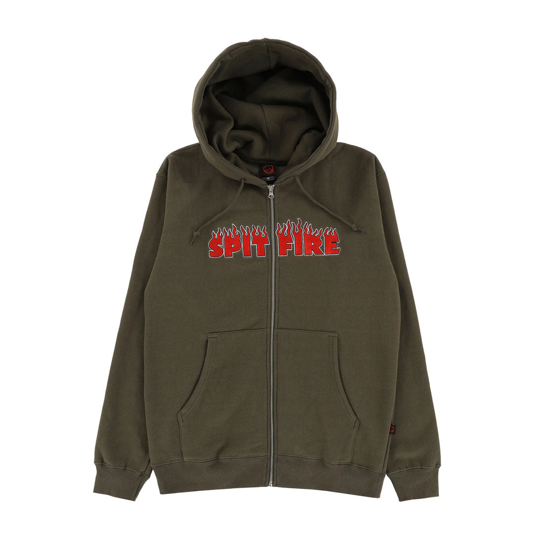 SPITFIRE WHEELS(スピットファイア ウィール)| DEMONSEED SCRIPT EMB L/S / OLIVE | スノーボード・スケートボードのTACTICS JAPAN