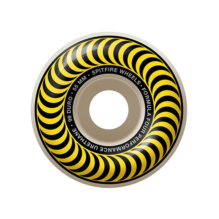 SPITFIRE WHEELS(スピットファイア ウィール) | F4/99DU CLASSIC SHAPE - 55mm 99DU / YELLOW | スノーボード・スケートボードのTACTICS JAPAN