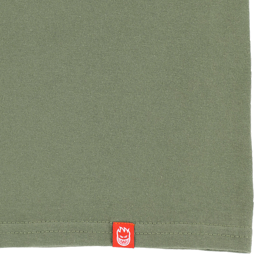 SPITFIRE WHEELS(スピットファイア ウィール)| HELLFIRE L/S T-SHIRT / MILITARY GREEN | スノーボード・スケートボードのTACTICS JAPAN