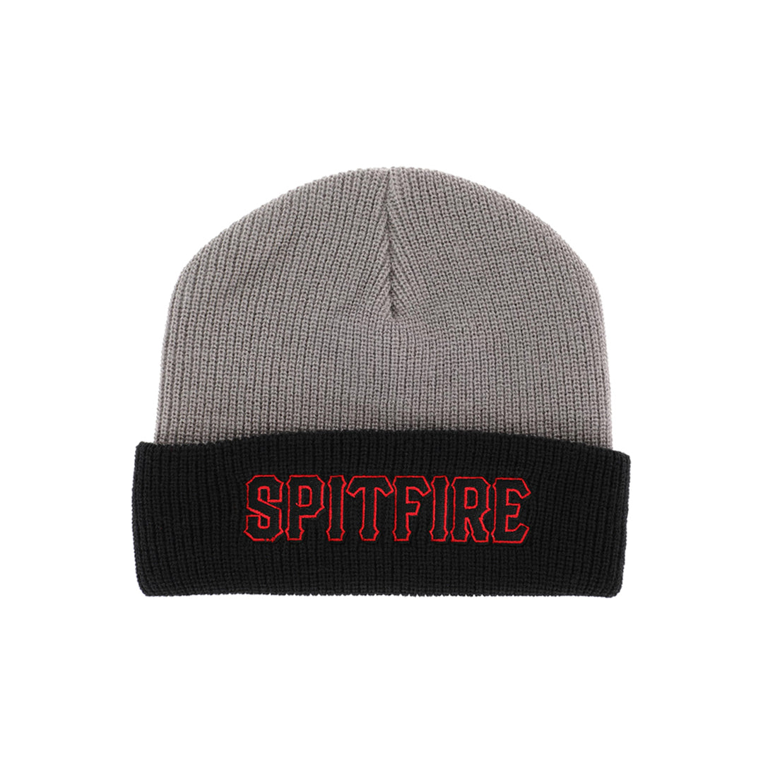 SPITFIRE WHEELS(スピットファイア ウィール)| SPITBALL CUFF BEANIE / CHARCOAL/BLACK | スノーボード・スケートボードのTACTICS JAPAN
