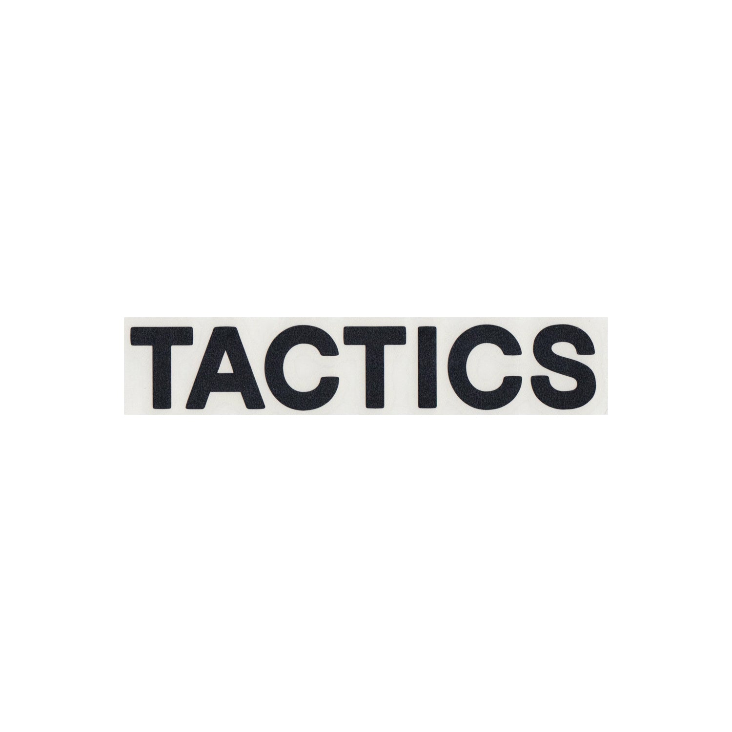 TACTICS(タクティクス)| TACTICS WORDMARK SMALL STICKER / BLACK | スノーボード・スケートボードのTACTICS JAPAN
