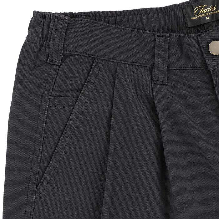 TACTICS(タクティクス)| BUFFET PLEATED PANTS / BLACK | スノーボード・スケートボードのTACTICS JAPAN