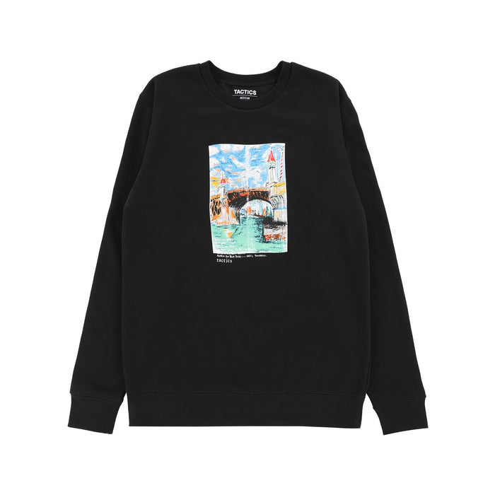 BURNSIDE 11:11 CREWNECK / BLACK