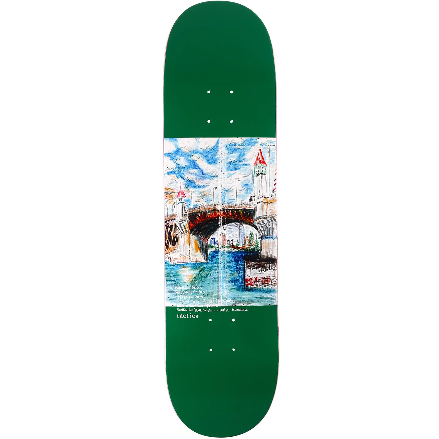 BURNSIDE 11:11 SKATEBOARD DECK - 8.25 / 8.375