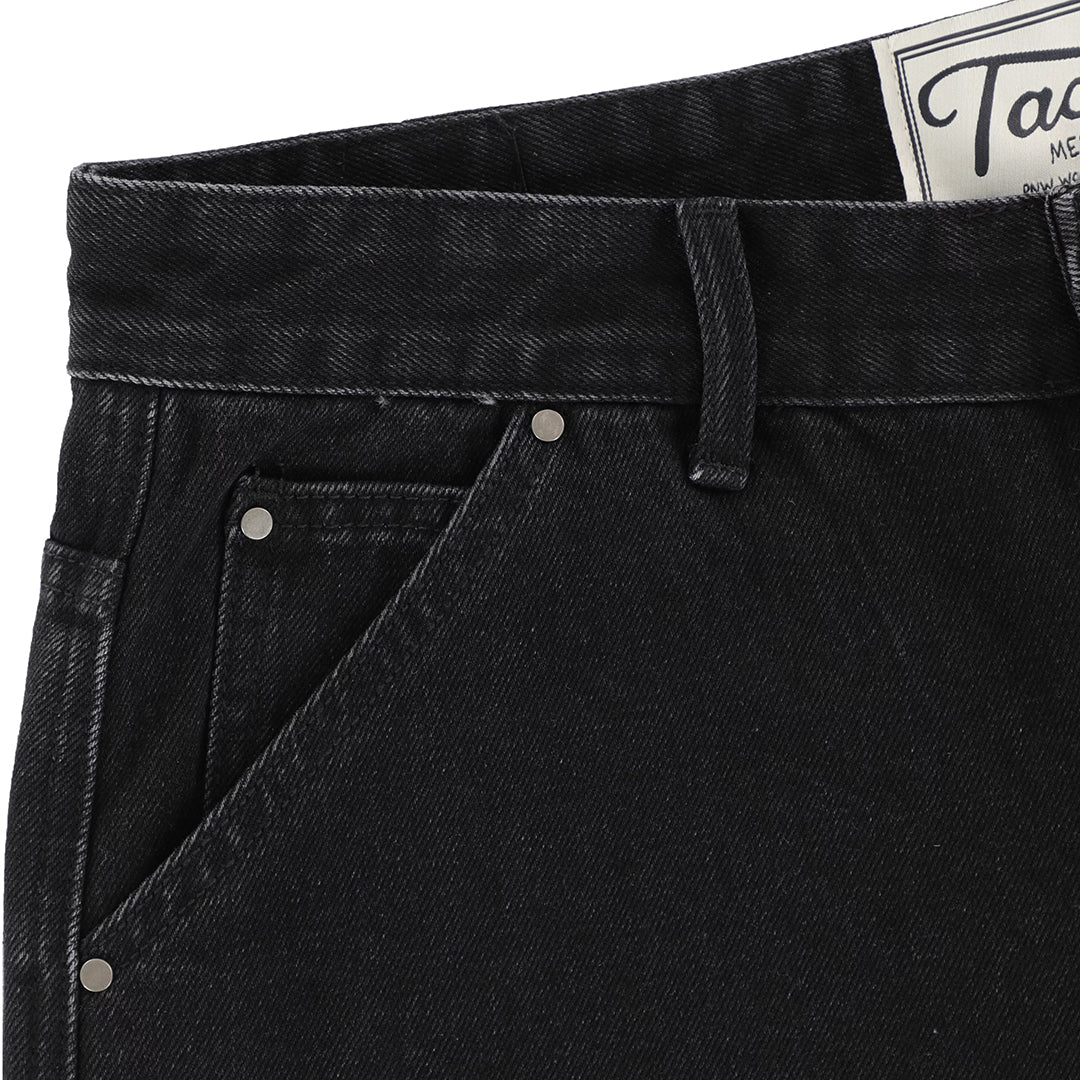 TACTICS(タクティクス)| CARPENTER DENIM SHORTS / WASHED BLACK | スノーボード・スケートボードのTACTICS JAPAN