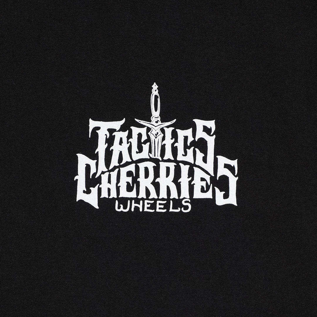 TACTICS(タクティクス)| CHERRIES × TACTICS WHEELS T-SHIRT / BLACK | スノーボード・スケートボードのTACTICS JAPAN
