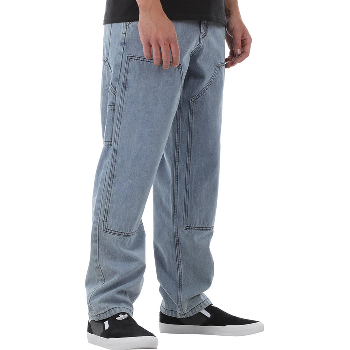 TACTICS(タクティクス)| DOUBLE KNEE JEANS / WASHED BLUE | スノーボード・スケートボードのTACTICS JAPAN