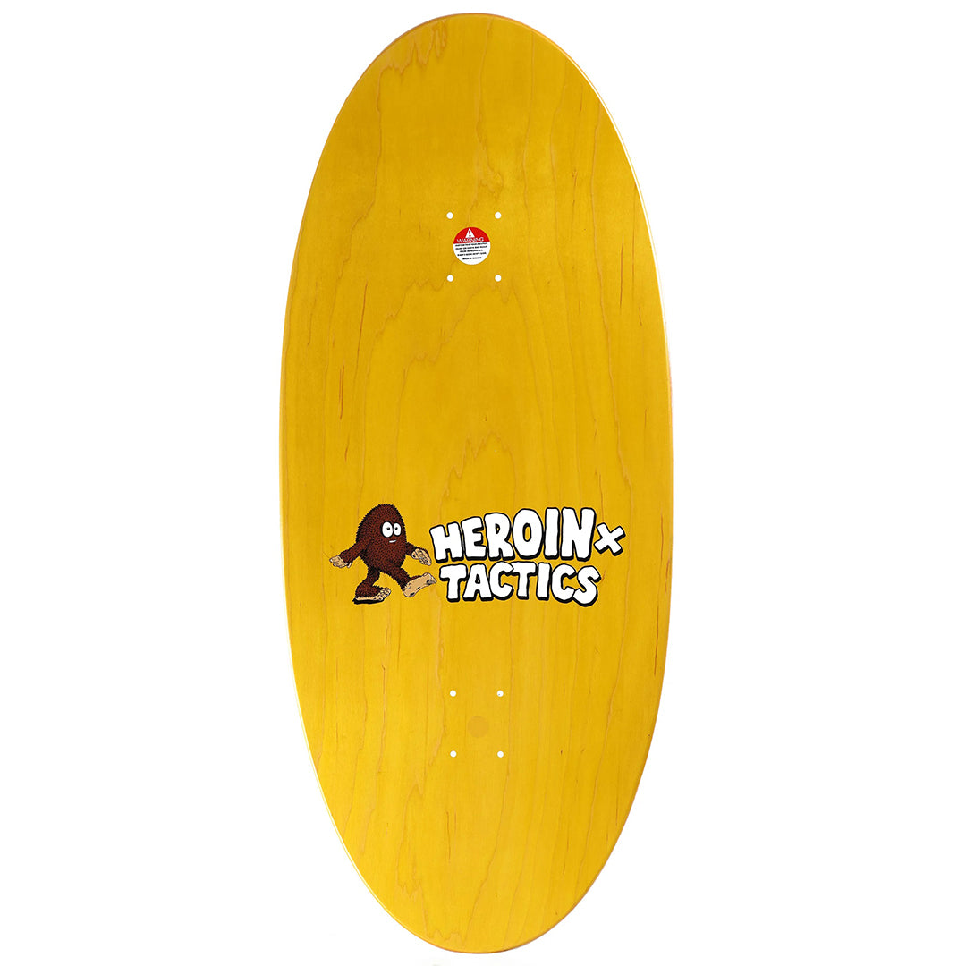 HEROIN SKATEBOARDS(ヘロイン スケートボード)| HEROIN X TACTICS EGGFOOT SYMMETRICAL EGGZILLA SHAPE SKATEBOARD DECK - 13.5 | スノーボード・スケートボードのTACTICS JAPAN