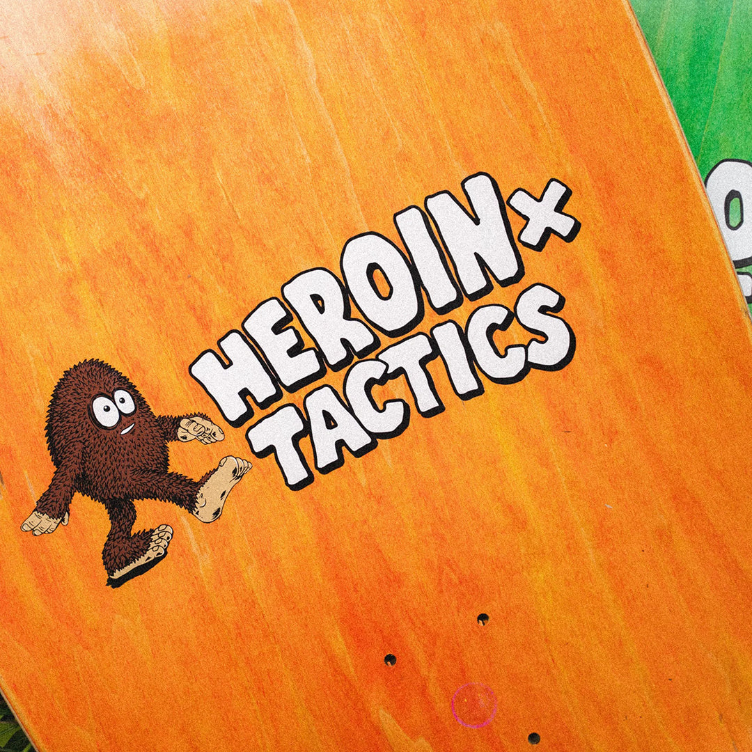 HEROIN SKATEBOARDS(ヘロイン スケートボード)| HEROIN X TACTICS EGGFOOT SYMMETRICAL EGGZILLA SHAPE SKATEBOARD DECK - 13.5 | スノーボード・スケートボードのTACTICS JAPAN