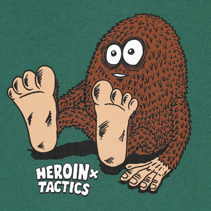 HEROIN SKATEBOARD(ヘロイン スケートボード)| HEROIN X TACTICS EGGFOOT HOODIE / FOREST | スノーボード・スケートボードのTACTICS JAPAN