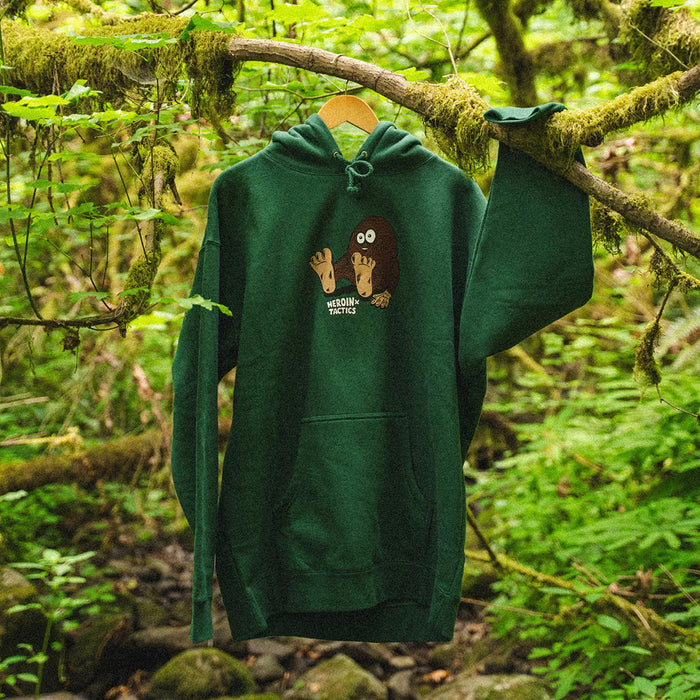 HEROIN SKATEBOARD(ヘロイン スケートボード)| HEROIN X TACTICS EGGFOOT HOODIE / FOREST | スノーボード・スケートボードのTACTICS JAPAN