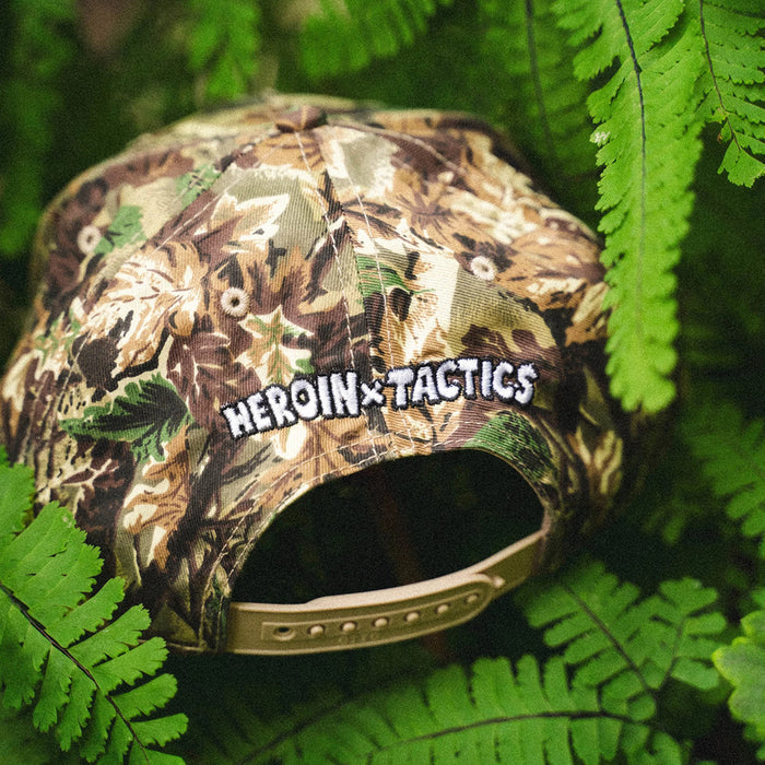 HEROIN SKATEBOARDS(ヘロイン スケートボード)| HEROIN X TACTICS EGGFOOT SNAPBACK HAT / CAMO | スノーボード・スケートボードのTACTICS JAPAN
