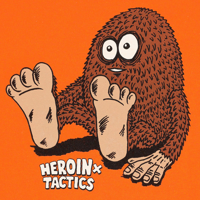 HEROIN SKATEBOARD(ヘロイン スケートボード)| HEROIN X TACTICS EGGFOOT SS T-SHIRT / SAFTEY ORANGE | スノーボード・スケートボードのTACTICS JAPAN