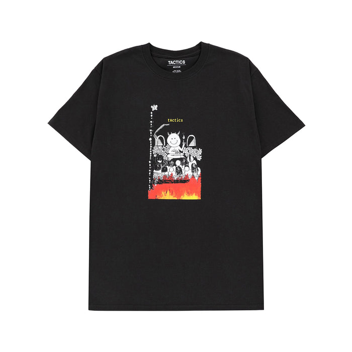 TACTICS(タクティクス)| I KNOW NOTHING T-SHIRT / BLACK | スノーボード・スケートボードのTACTICS JAPAN