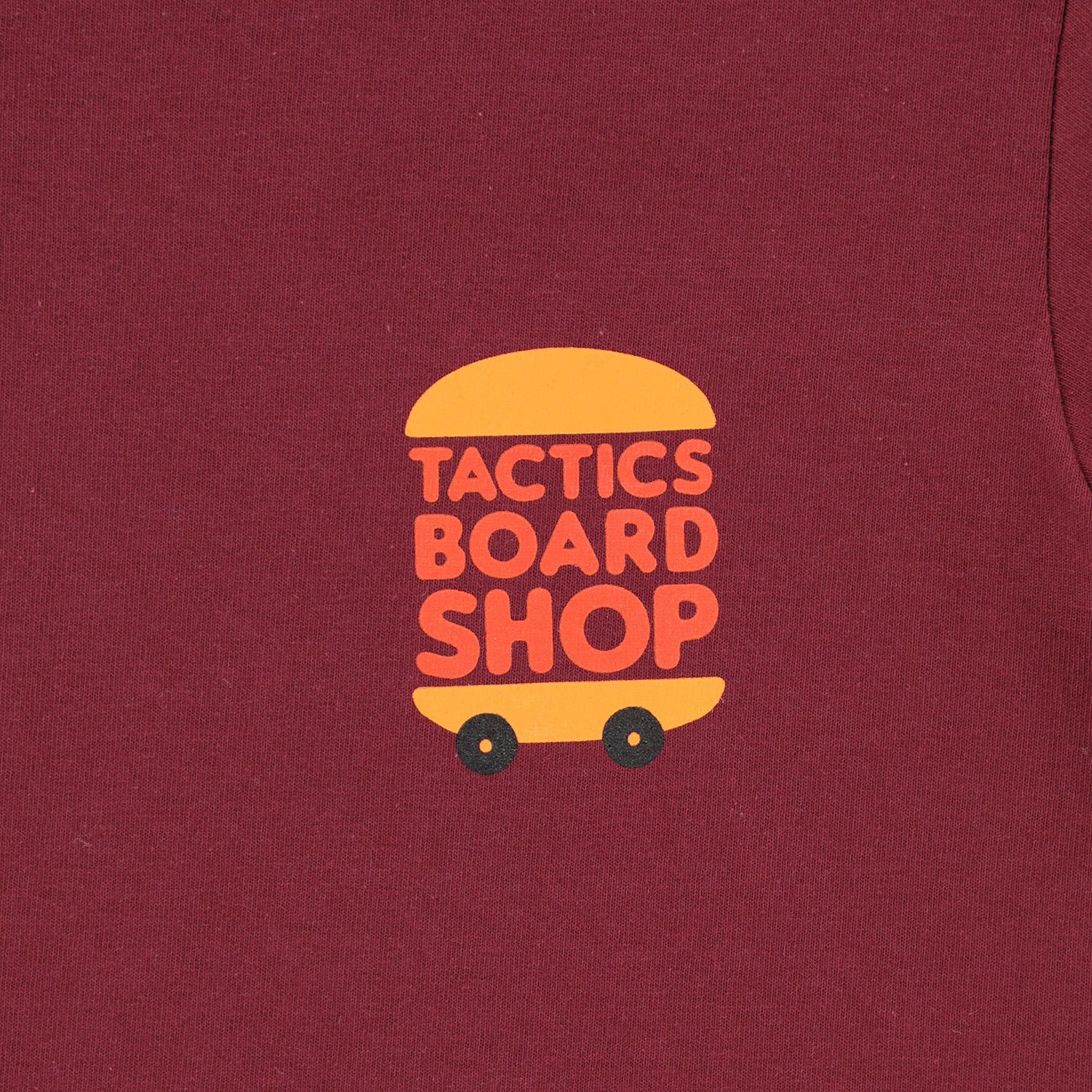 TACTICS}(タクティクス)| Tシャツ | NICE BUNS YOUTH T-SHIRT / MAROON | スノーボード・スケートボードのTACTICS JAPAN