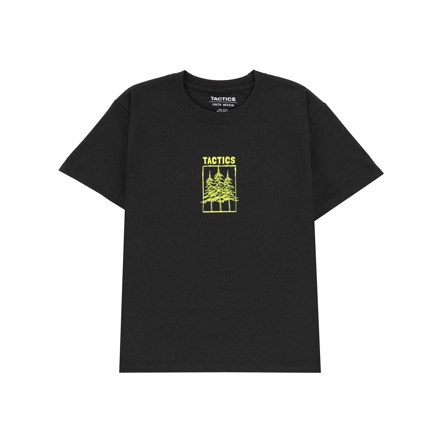TACTICS(タクティクス)|【KIDS】KIDS THREE TREES T-SHIRT / BLACK | スノーボード・スケートボードのTACTICS JAPAN