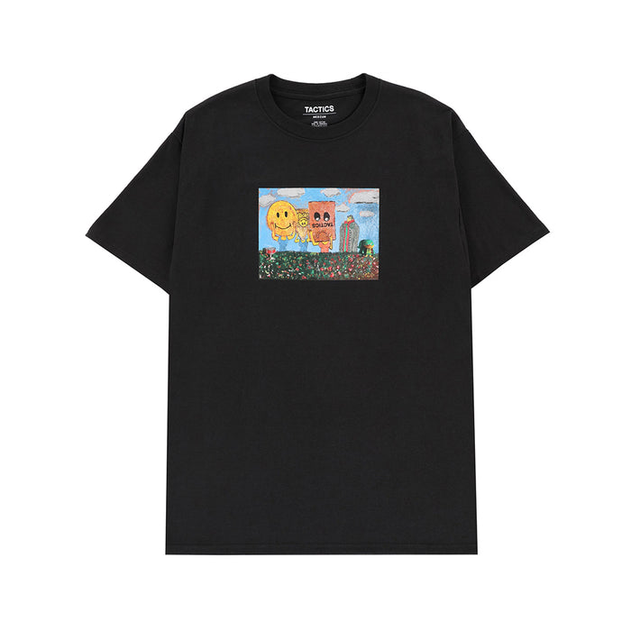 TACTICS(タクティクス)| LIFE ECO T-SHIRT / BLACK | スノーボード・スケートボードのTACTICS JAPAN