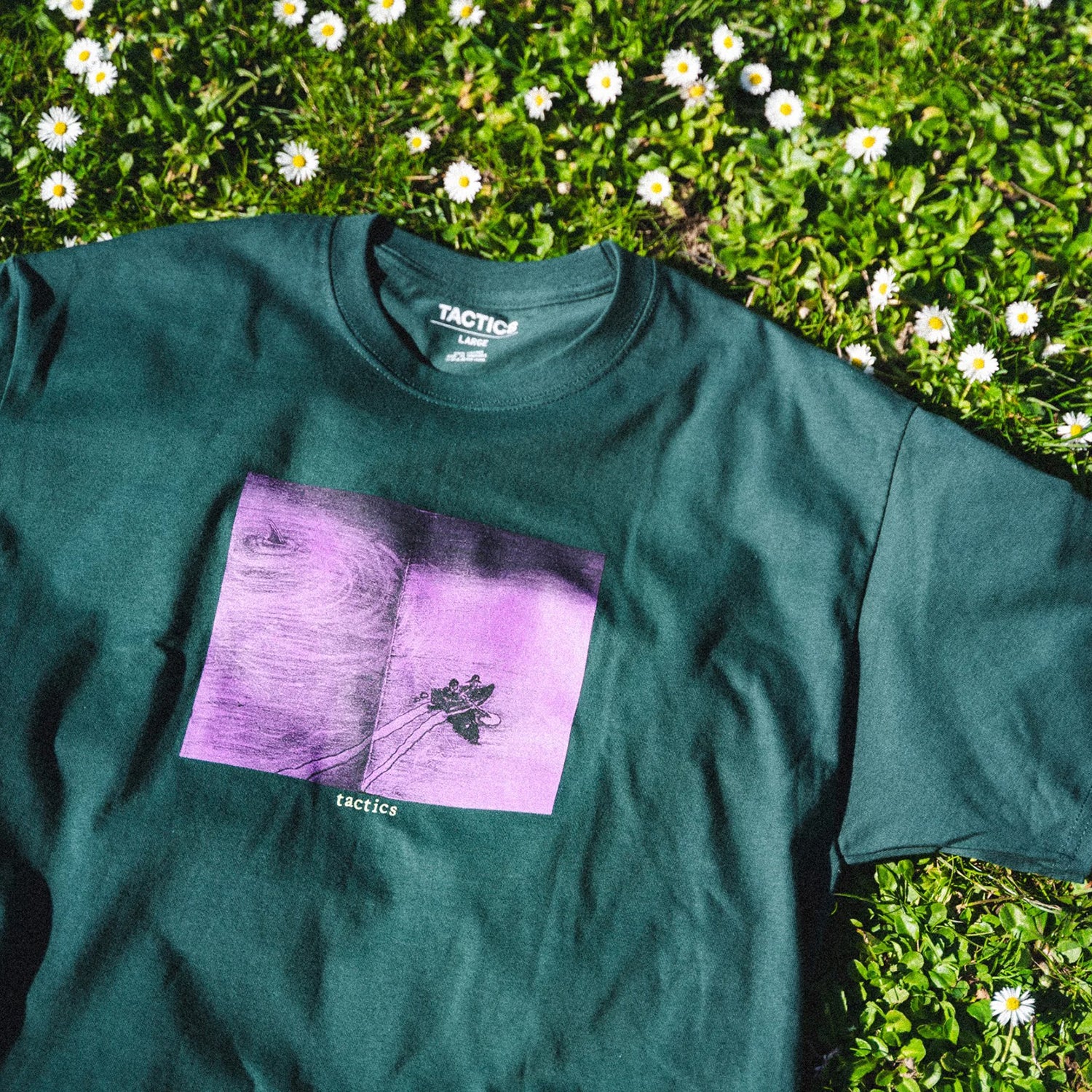 TACTICS(タクティクス)| PADDLE IN T-SHIRT / FOREST GREEN | スノーボード・スケートボードのTACTICS JAPAN