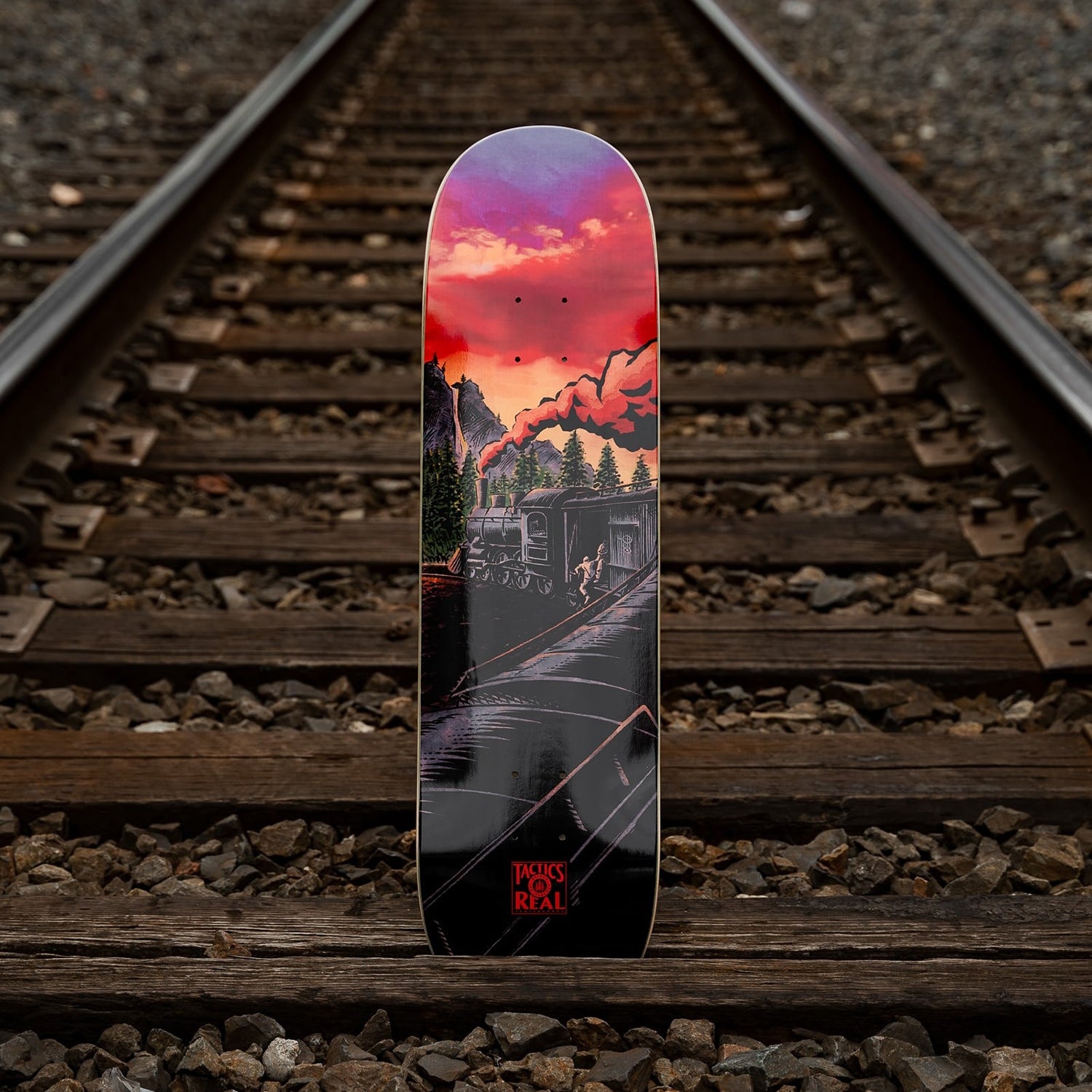 REAL X TACTICS RAILWAY SKATEBOARD DECK - 8.25 / 8.5