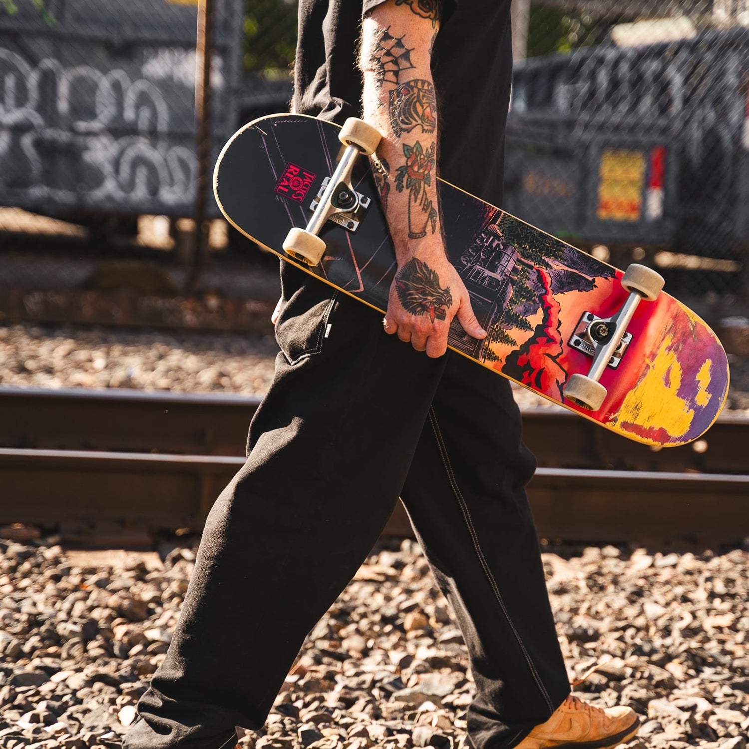 REAL X TACTICS RAILWAY SKATEBOARD DECK - 8.25 / 8.5