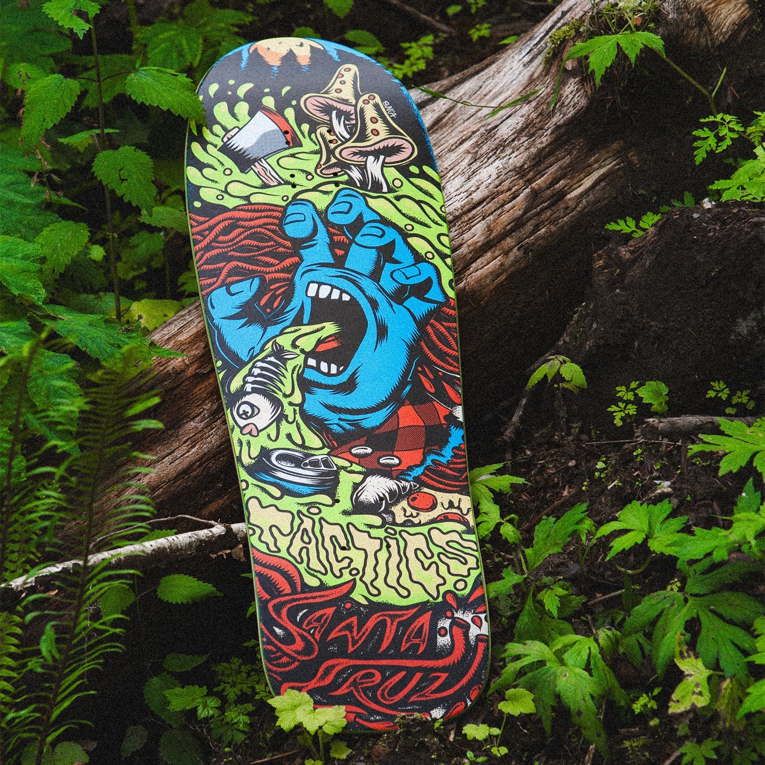 TACTICS Ⅹ SANTA CRUZ SCREAMING HAND 9.7 SKATEBOARD DECK