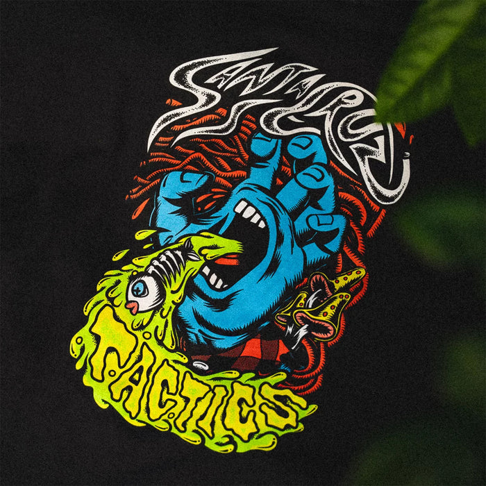SANTA CRUZ SKATEBOARDS(サンタ クルーズ スケートボード)| SANTA CRUZ SCREAMING HAND TACTICS T-SHIRT / BLACK | スノーボード・スケートボードのTACTICS JAPAN