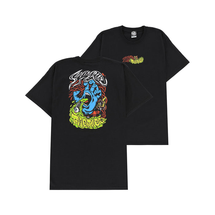SANTA CRUZ SKATEBOARDS(サンタ クルーズ スケートボード)| SANTA CRUZ SCREAMING HAND TACTICS T-SHIRT / BLACK | スノーボード・スケートボードのTACTICS JAPAN