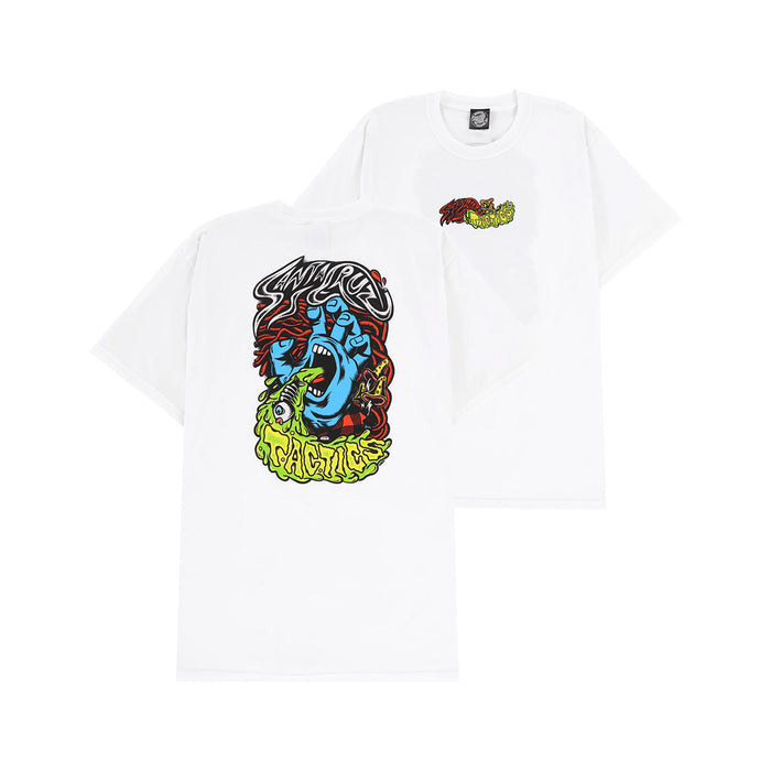 SANTA CRUZ SKATEBOARDS(サンタ クルーズ スケートボード)| SANTA CRUZ SCREAMING HAND TACTICS T-SHIRT / WHITE | スノーボード・スケートボードのTACTICS JAPAN