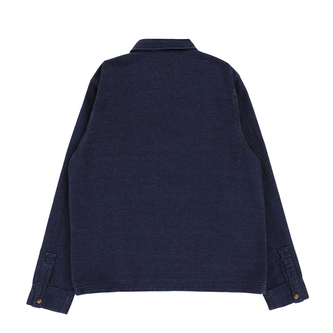 TACTICS(タクティス)| SHASHIKO ZIP L/S SHIRT / INDIGO | スノーボード・スケートボードのTACTICS JAPAN