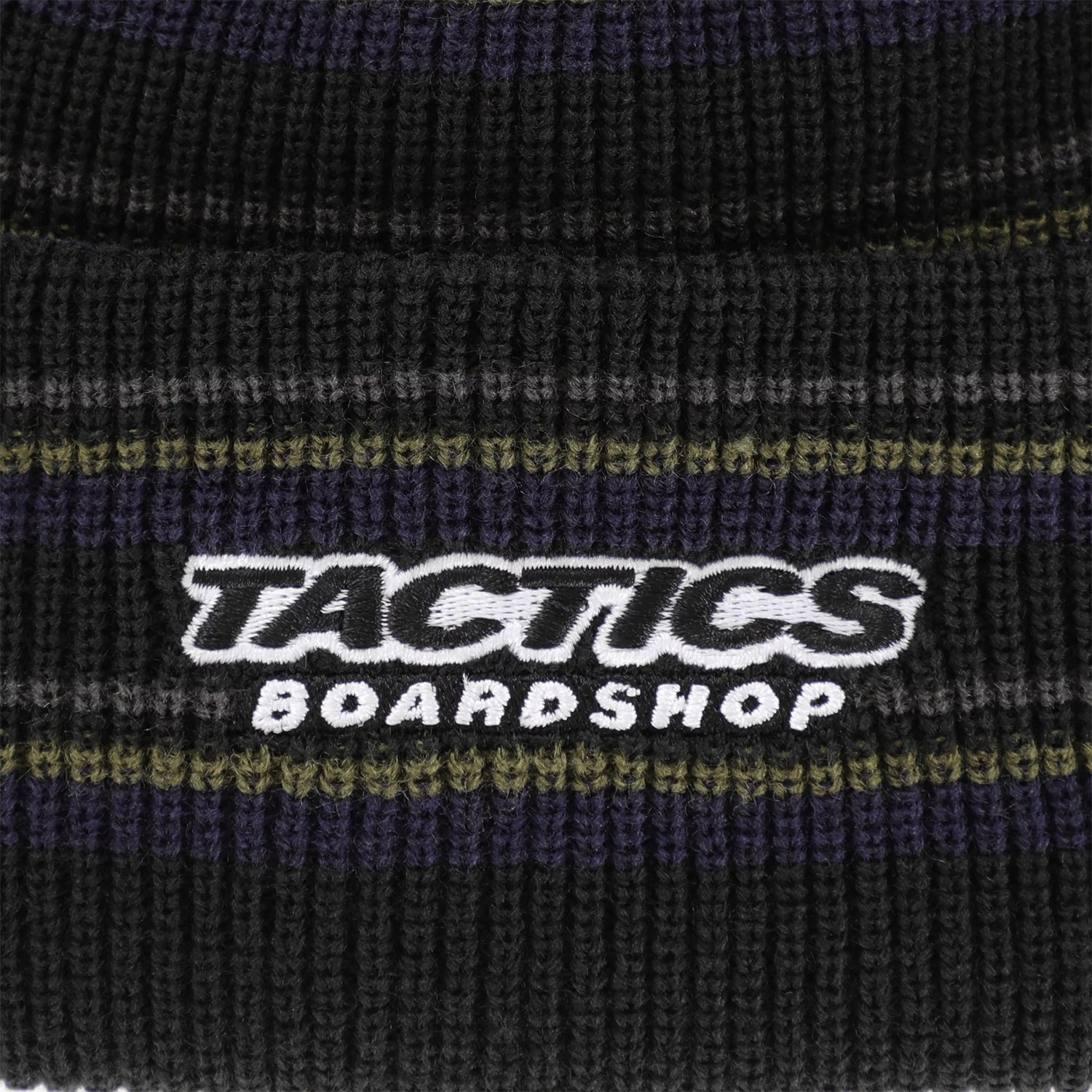 THROWBACK LOGO BEANIE / GRUNGE STRIPE