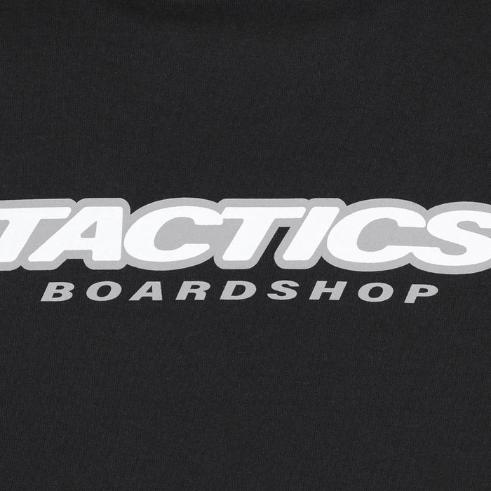 TACTICS(タクティクス)| THROWBACK LOGO T-SHIRT / BLACK | スノーボード・スケートボードのTACTICS JAPAN