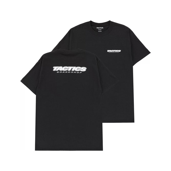 TACTICS(タクティクス)| THROWBACK LOGO T-SHIRT / BLACK | スノーボード・スケートボードのTACTICS JAPAN