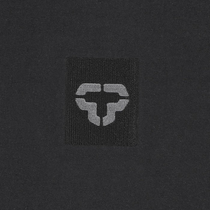 TONAL ICON EMBROIDERED T-SHIRT / BLACK