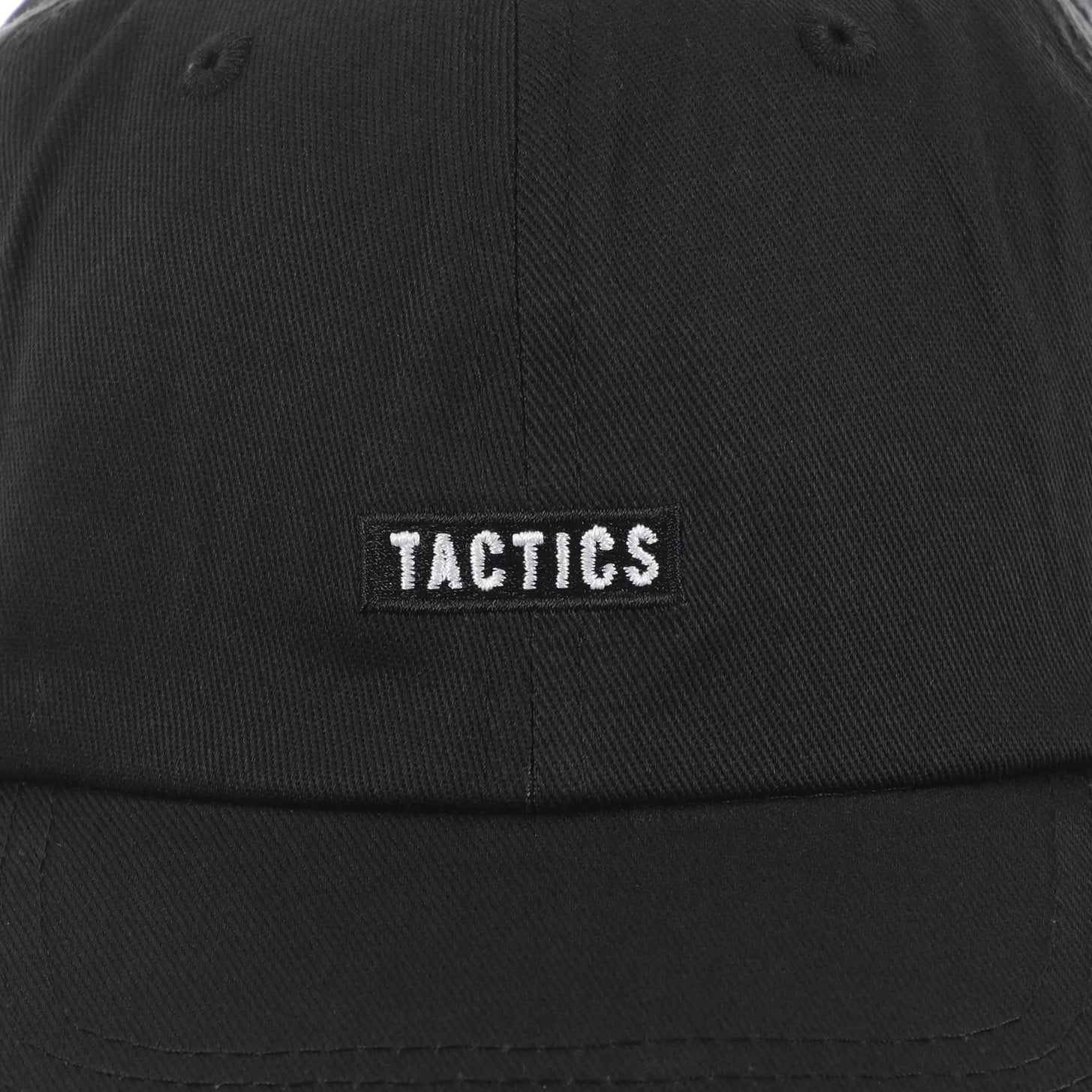 TACTICS(タクティクス)| ハット&ビーニー | TRADEMARK UNSTRUCTURED 6 PANEL HAT / BLACK | スノーボード・スケートボードのTACTICS JAPAN