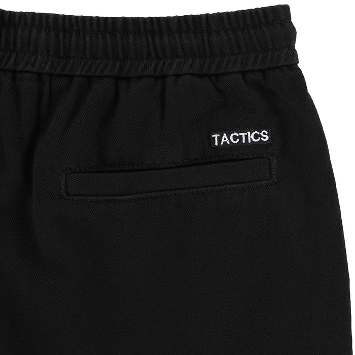 TACTICS(タクティクス)| TRADEMARK WASHED TWILL SHORTS / WASHED BLACK | スノーボード・スケートボードのTACTICS JAPAN