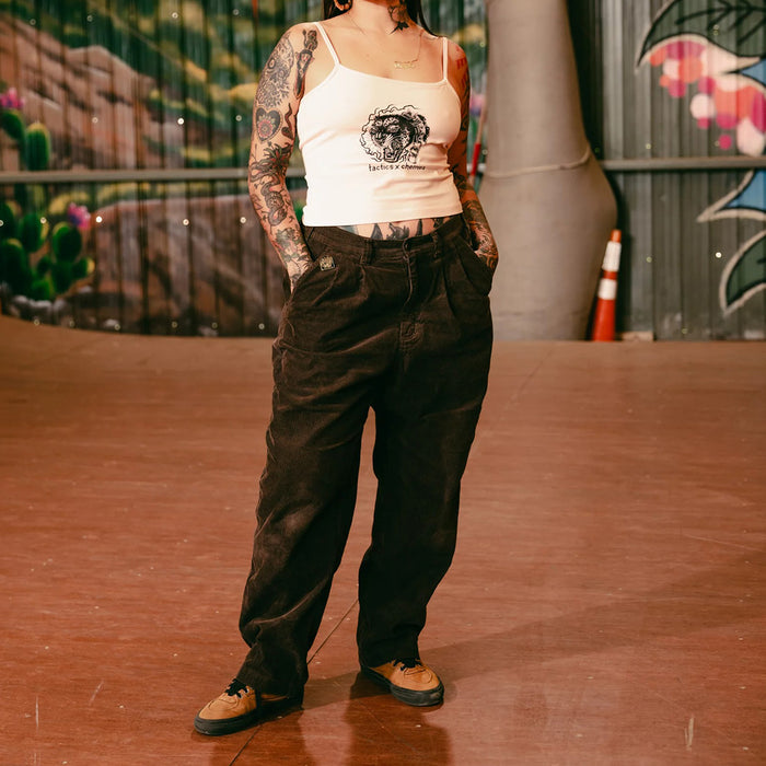 TACTICS(タクティクス)| CHERRIES × TACTICS WOMEN'S WHEELS SPAGHETTI STRAP TANK / LIGHT PINK | スノーボード・スケートボードのTACTICS JAPAN