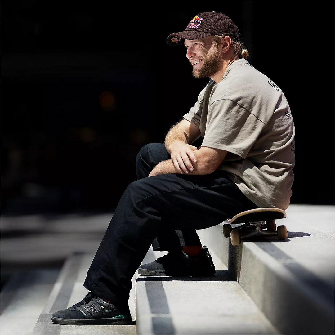 NEW BALANCE NUMERIC(ニューバランス ヌメリック)| UN306CSP JAMIE FOY / BLACK WITH NIGHTWATCH GREEN | スノーボード・スケートボードのTACTICS JAPAN
