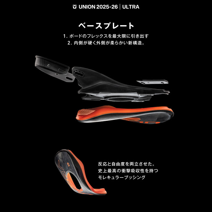 ULTRA SNOWBOARD BINDINGS 2026 / BLACK