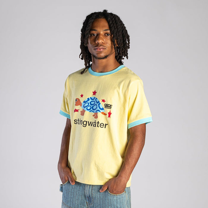 STINGWATER(スティングウォーター)| STINGWATER TURTLE T-SHIRT / YELLOW RINGER | スノーボード・スケートボードのTACTICS JAPAN