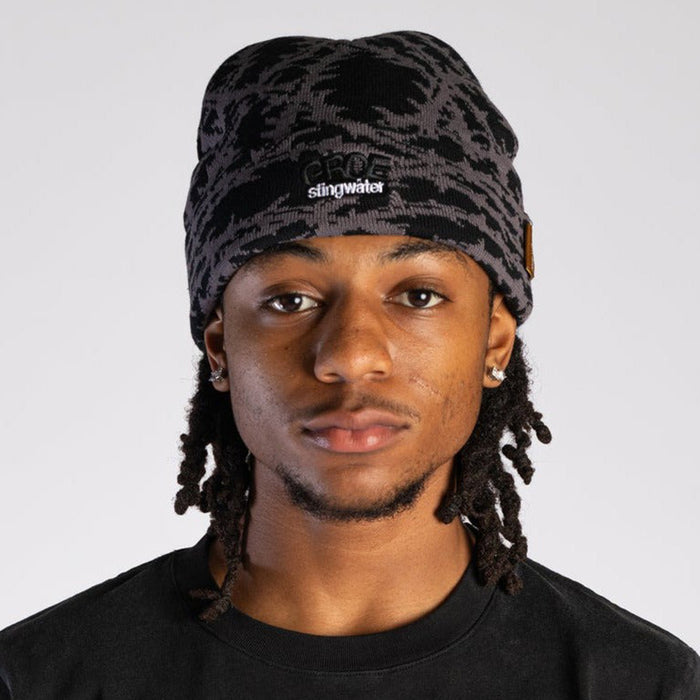 STINGWATER(スティングウォーター)| THOM BEANIE / BLACK/GRAY | スノーボード・スケートボードのTACTICS JAPAN