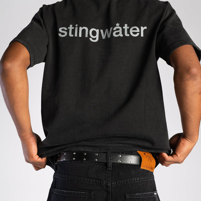 STINGWATER(スティングウォーター)| MINI CRISIS T-SHIRT / FADED BLACK | スノーボード・スケートボードのTACTICS JAPAN