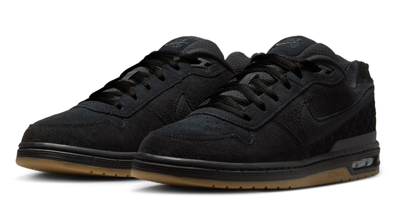 NIKE SB PAUL RODRIGUEZ ZOOM AIR LOW "BLACK AND GUM LIGHT BROWN"