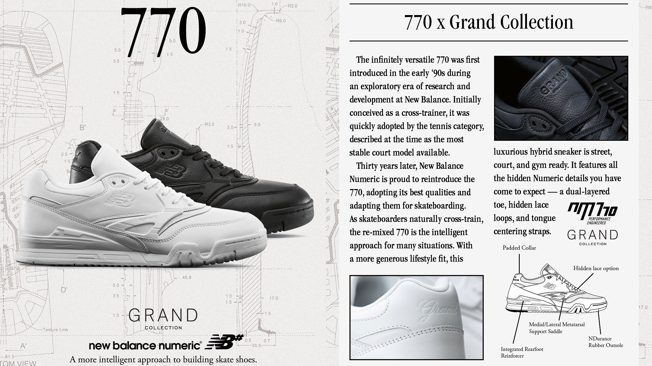 NEW BALANCE NUMERIC 770 X GRAND COLLECTION | スノーボード