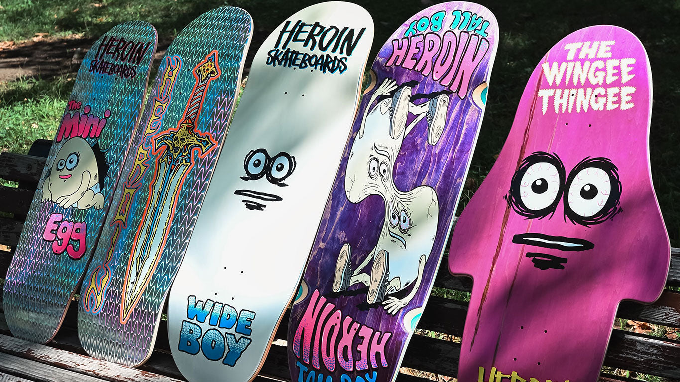 ヘロインスケートボードのルックブックバナー