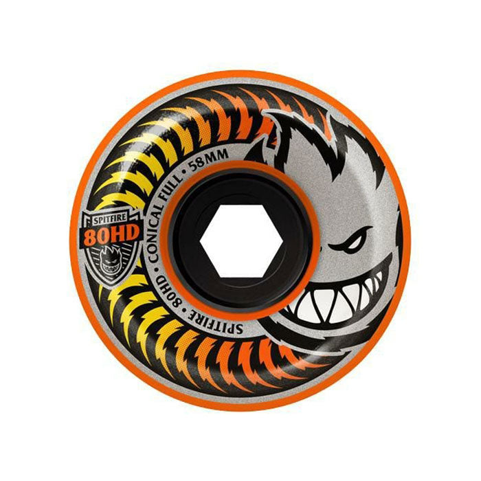 SPITFIRE WHEELS（スピットファイア ウィール）| CONICAL FULL CRUISER SKATEBOARD WHEELS - 58MM 80HD | スノーボード・スケートボードのTACTICS JAPAN