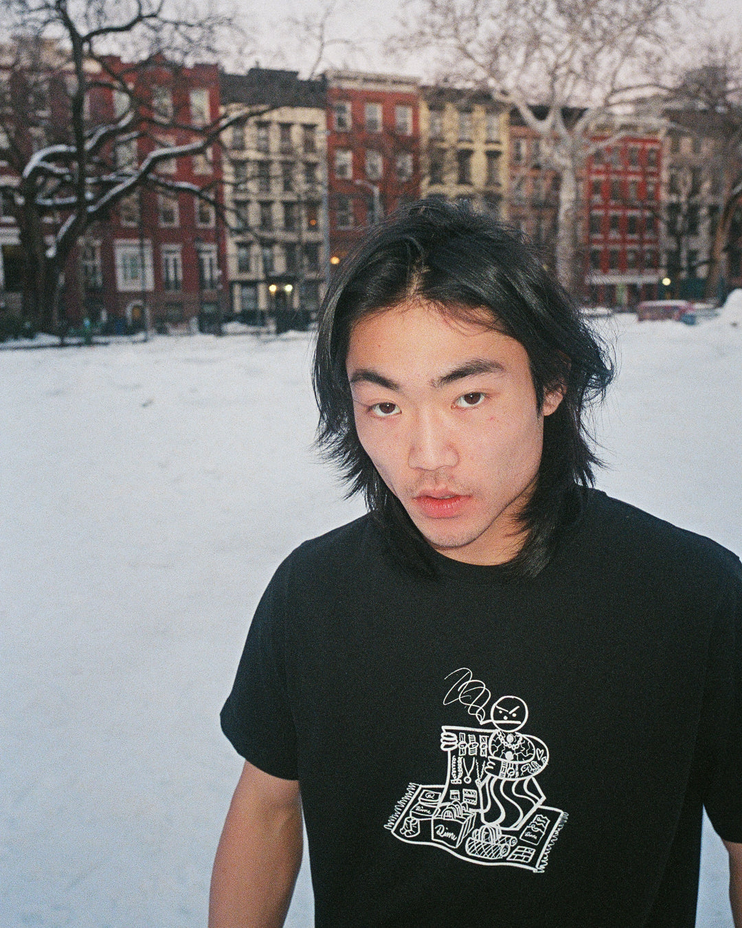 SNACKMAN DEALER T-SHIRT / CHOCOLATE