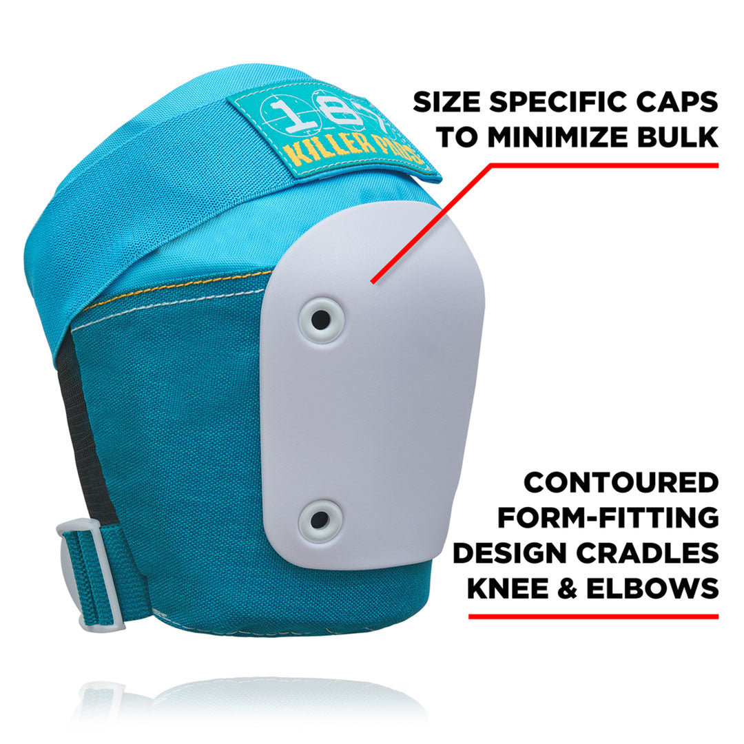 187 KILLER PADS（187 キラーパッド）|【KIDS】JUNIOR PAD SIX PACK SET / TEAL | スノーボード・スケートボードのTACTICS JAPAN