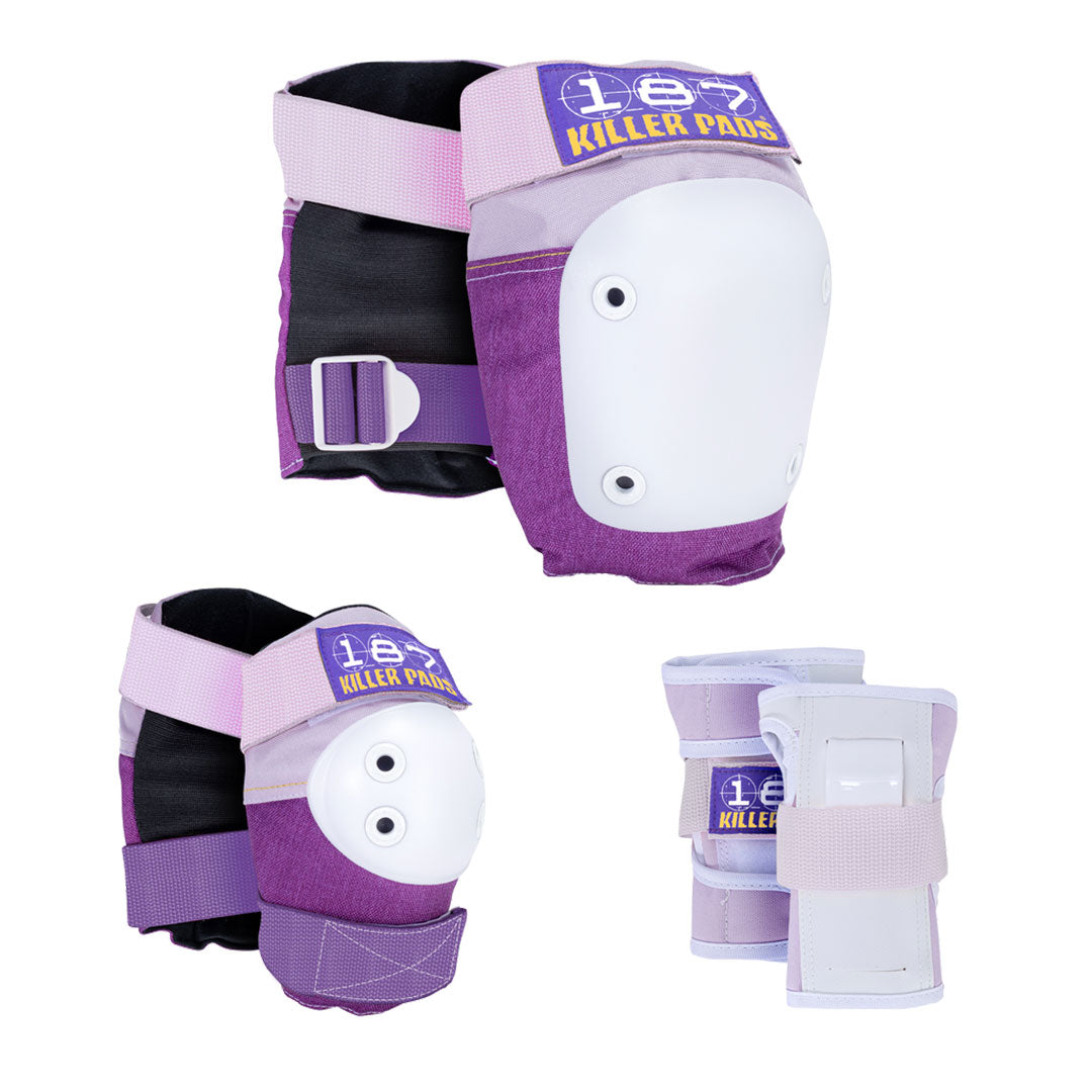 187 KILLER PADS（187 キラーパッド）|【KIDS】JUNIOR PAD SIX PACK SET / PURPLE | スノーボード・スケートボードのTACTICS JAPAN